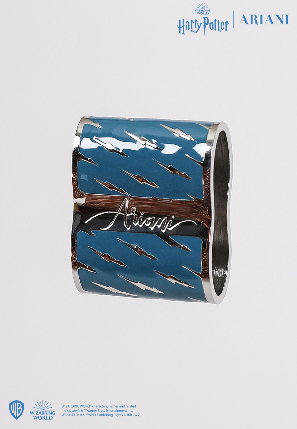 HOGWARTS SCARF RING IN MARINE
